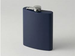 Фляжка 240 мл Remarque soft touch, 304 сталь, синий