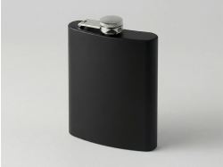 Фляжка 240 мл Remarque soft touch, 304 сталь, черный