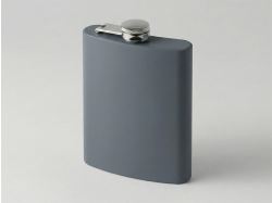 Фляжка 240 мл Remarque soft touch, 304 сталь, серый