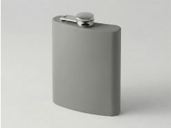 Фляжка 240 мл Remarque soft touch, 304 сталь, светло-серый