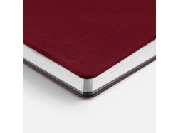 Ежедневник Nebraska Flex, недатированный, бордовый с серебристым