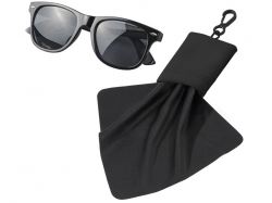 Очищающая салфетка «Neat» из микрофибры в чехле, черный