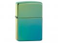 Зажигалка ZIPPO Classic с покрытием High Polish Teal, латунь/сталь, зелёная, глянцевая, 38x13x57 мм