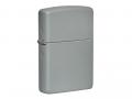 Зажигалка ZIPPO Classic с покрытием Flat Grey, латунь/сталь, серая, глянцевая, 38x13x57 мм