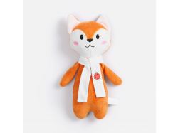 Мягкая игрушка Beastie Toys, лисенок с белым шарфом