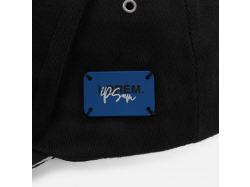 Бейсболка Classic, черная с белым кантом