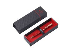 Ручка шариковая Pierre Cardin коллекция «ЭКОНОМ | ECON», цвет - красный металлик. Упаковка Е