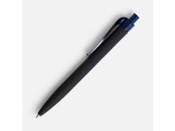 Ручка шариковая Prodir QS01 PRT-T Soft Touch, черная с синим