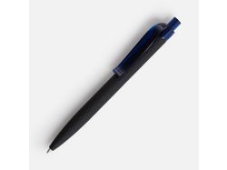 Ручка шариковая Prodir QS01 PRT-T Soft Touch, черная с синим