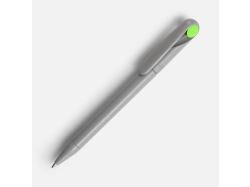 Ручка шариковая Prodir DS1 TMM Dot, серая с ярко-зеленым