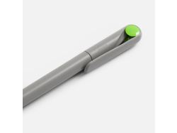 Ручка шариковая Prodir DS1 TMM Dot, серая с ярко-зеленым