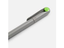 Ручка шариковая Prodir DS1 TMM Dot, серая с ярко-зеленым
