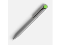 Ручка шариковая Prodir DS1 TMM Dot, серая с ярко-зеленым
