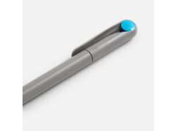Ручка шариковая Prodir DS1 TMM Dot, серая с голубым