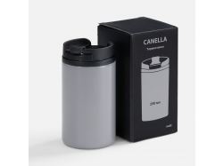 Термостакан Canella, серый матовый