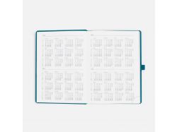 Ежедневник Favor Metal, недатированный, бирюзовый