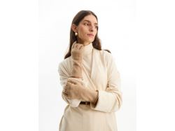 Перчатки Alpine, удлиненные, бежевые