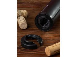 Электрический штопор с ножом для фольги Wine Crime, черный