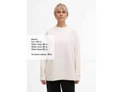 Свитшот унисекс S2, молочно-белый