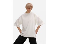 Футболка унисекс оверсайз T1, молочно-белая