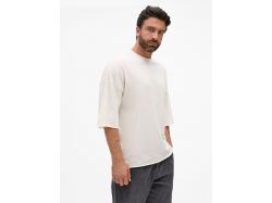 Футболка унисекс оверсайз T1, молочно-белая