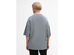 Футболка унисекс оверсайз T1, серая