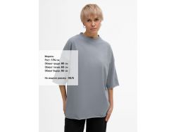 Футболка унисекс оверсайз T1, серая