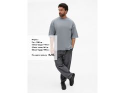 Футболка унисекс оверсайз T1, серая