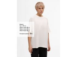 Футболка унисекс оверсайз T2, молочно-белая