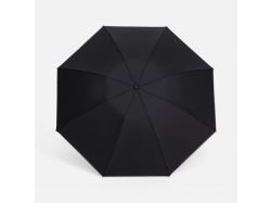 Зонт наоборот складной Futurum со светоотражающим кантом, черный