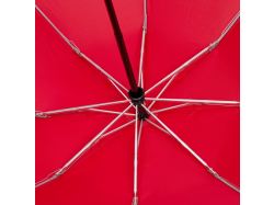 Зонт наоборот складной Futurum со светоотражающим кантом, красный