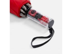 Зонт наоборот складной Futurum со светоотражающим кантом, красный