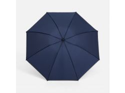 Зонт наоборот складной Futurum со светоотражающим кантом, темно-синий