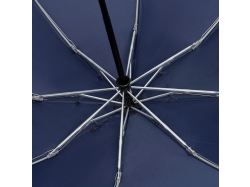 Зонт наоборот складной Futurum со светоотражающим кантом, темно-синий