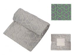 Светящийся в темноте плед Lattice серый