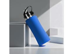 Бутылка для воды "Bottle C1", сталь, soft touch, 600 мл, синий