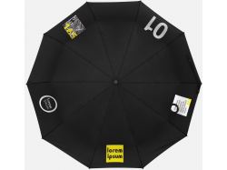 Зонт складной Cloudburst в подарочной упаковке, черный
