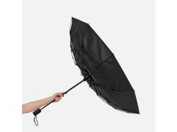 Складной зонт Dome Double с двойным куполом, черный
