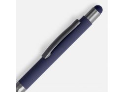 Ручка шариковая Digit Soft Touch со стилусом, синяя