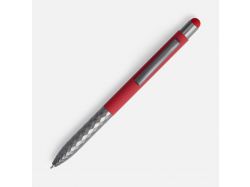 Ручка шариковая Digit Soft Touch со стилусом, красная