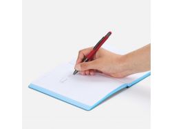 Ручка шариковая Digit Soft Touch со стилусом, красная