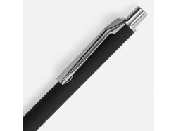 Ручка шариковая Lobby Soft Touch Chrome, черная