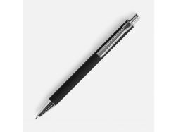 Ручка шариковая Lobby Soft Touch Chrome, черная