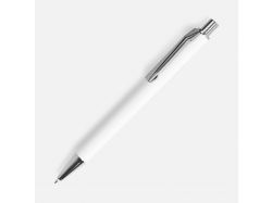 Ручка шариковая Lobby Soft Touch Chrome, белая