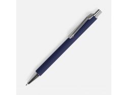 Ручка шариковая Lobby Soft Touch Chrome, синяя