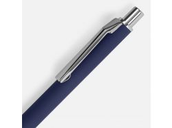 Ручка шариковая Lobby Soft Touch Chrome, синяя
