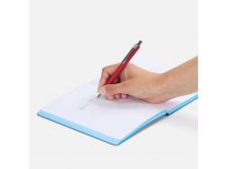 Ручка шариковая Lobby Soft Touch Chrome, красная