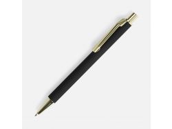 Ручка шариковая Lobby Soft Touch Gold, черная