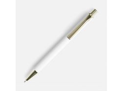 Ручка шариковая Lobby Soft Touch Gold, белая