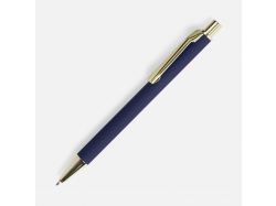 Ручка шариковая Lobby Soft Touch Gold, синяя